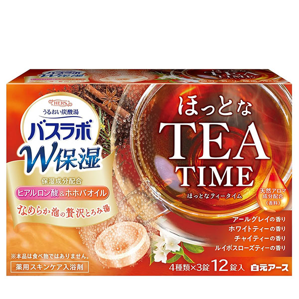 【日用品その他】【医薬部外品】HERSバスラボ W保湿 ほっとなTEA TIME 12錠入